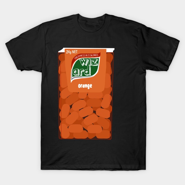 Juno inspired Tictacs with Beeker's phrase "wizard" as the label. T-Shirt by BE1820